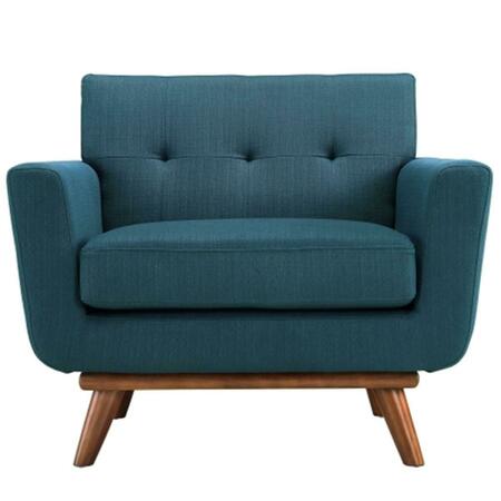 EAST END IMPORTS Engage Upholstered Armchair- Azure EEI-1178-AZU